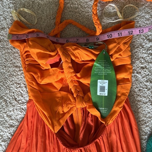 FARM RIO- Warm Color Blocking Maxi Dress - Picture 4 of 6